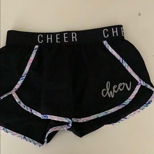 Cheer track shorts